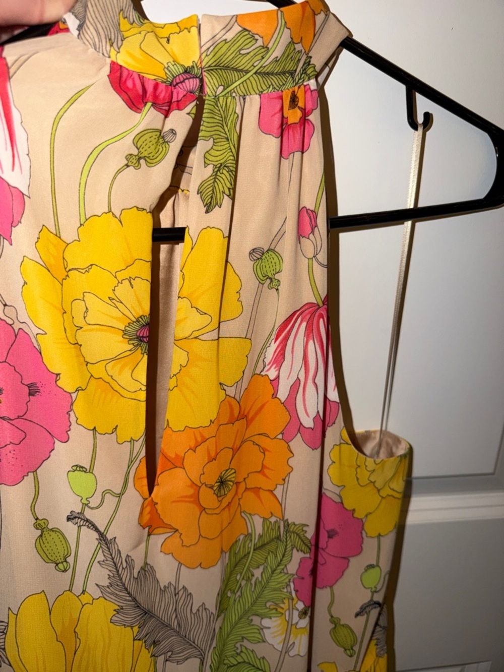 Trina Turk Floral Maxi Dress in Yellow, Pink, Orange - Picture 6 of 10